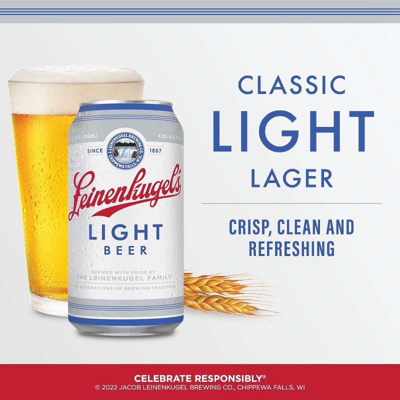 Leinenkugel&#39;s Light Beer - 24pk/12 fl oz Cans, 3 of 8