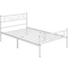 Yaheetech Metal Platform Bed Frame with Cloud-inspired Design Headboard - 2 of 4