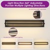 Rennnsan Aurwyn 23"W Hardwired Linear Modern LED Dimmable Wall Sconce in Black - 4 of 4