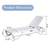 Kumasinova Modern Patio Chaise Lounge with Optional Table,Reclining Outdoor Pool Chaise Long Chairs,Premium ABS Long Chaise for Poolside&Backyard - 3 of 4