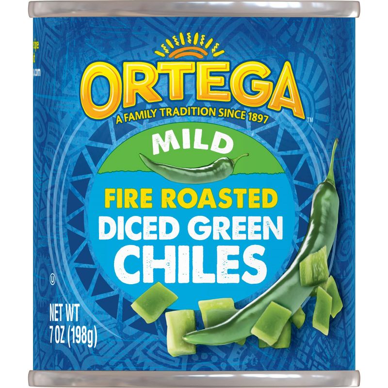 Ortega Fire Roasted Diced Green Chiles - 7oz, 1 of 10