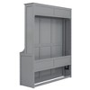 YOOCOZZ Queen Size Modern Minimalist Murphy Bed with Shelf Desk - 4 of 4