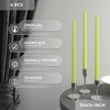 14 inch Taper Candles Set of 4 - Tall Candles for Home, Ideal as Wedding Candles and Dinner Candles Unscented - Smokeless and Dripless Taper Candles - 3 of 4
