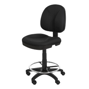 Hampden Furnishings 24.5-34.5" Calliope Collection Comfort Task Stool Black - 1 of 4