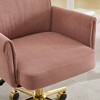Ridstar Ergonomic Swivel Adjustable Office Chair with Backrest Seat For Bedroom-Pink - 3 of 4