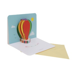 Unique Bargains Greeting Card Assorted Color 5.9"x5.9"x0.4" 1Pc - 1 of 4