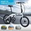 Gulches 20" Folding Bike Aluminium Alloy Frame 7 Speed City Bike - 2 of 4
