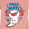 Girls' - Instant Message - Smile Alotl Fitted Short Sleeve Graphic T-Shirt - 2 of 4