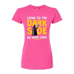 Women's - Star Wars - Come To The Dark Side Fitted Graphic T-Shirt - 1 of 2
