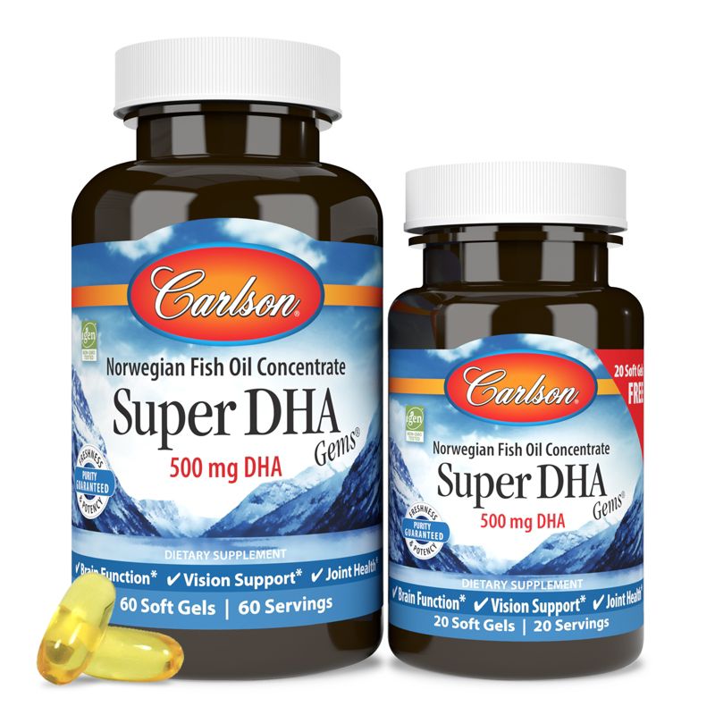 Carlson - Super DHA Gems, 500 mg DHA, Norwegian, Wild Caught, Sustainably Sourced, 5 of 8