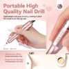 Saviland Exclusive Love Series Electric Nail Drill - Portable Efile Machine with Complete Drill Bits Rose Gold - 3 of 4