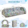 Hooseng 10Pcs Modular Kids Play Couch, Glow-in-The-Dark Convertible Play Fort Kids Sofa with Removable Cover for Playroom, Bedroom - 2 of 4