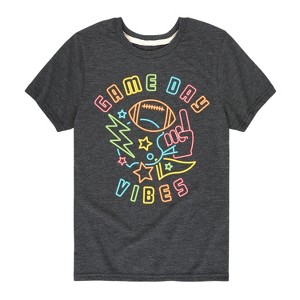 Boys' - Instant Message - Game Day Vibes Neon Short Sleeve Graphic T-Shirt - 1 of 4