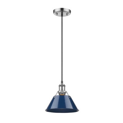 Transitional Mini Pewter Glass Pendant Light for Indoor/Outdoor