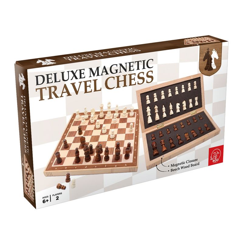 Roo Games Deluxe Magnetic Travel Chess, 1 of 4