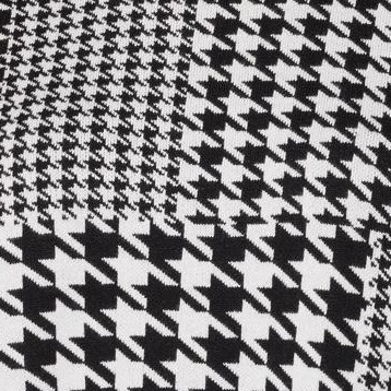 black houndstooth patchwork