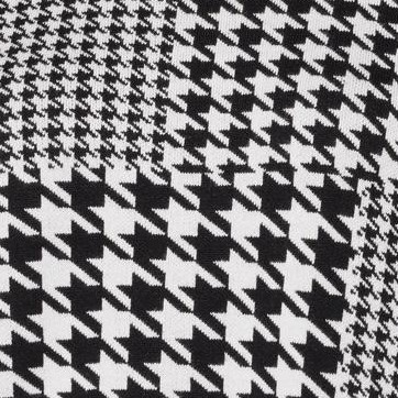 black houndstooth patchwork