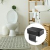 Unique Bargains Wall Mount for Kitchen Bathroom with Shelf Toilet Paper Holder Black 1 Pcs - 2 of 4