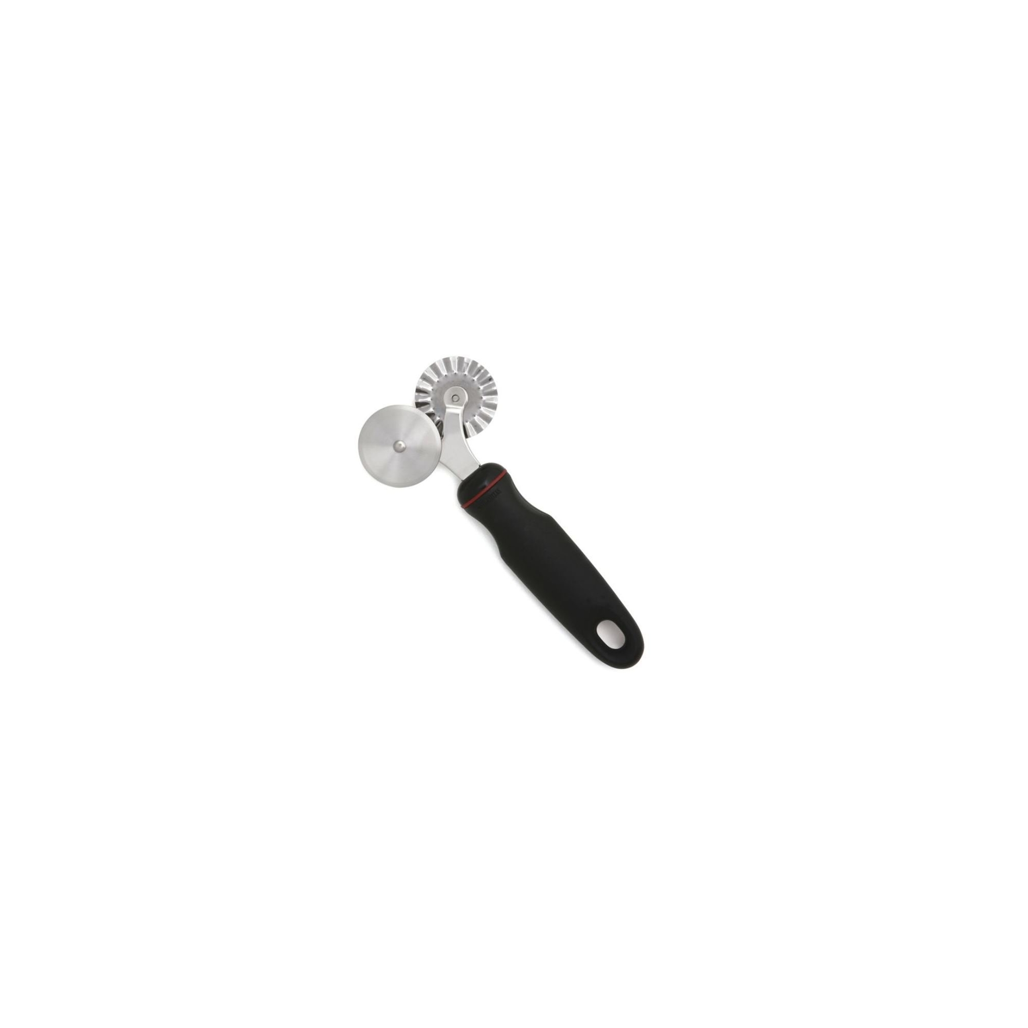 Norpro Grip-EZ 2in1 Stainless Steel Pastry Ravioli Fluted Wheel and Flat Cutter 1-pack