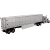 International LoneStar Sleeper Cab Silver w/ 53' Reefer Refrigerated Chrome Plated Van Trailer 1/50 by Diecast Masters - 3 of 3