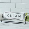 VIP Metal 12 in. White Dirty or Clean Table Sign - 2 of 4
