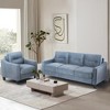 Sectional Couches Sofas With Button Tuft Modern Armchairs Upholstered Couch Reading Chair,32.20'' x 29.10'' x 34.40''(2.68*2.43*2.87ft) - 2 of 4
