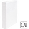 Business Source D-Ring Binder w/ Pockets 1-1/2" Capacity White 28441 - 2 of 4