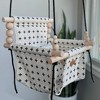 Sweet Swinging - Indoor Baby/Toddler Swing W/ Pillow - Oatmeal and Black - 2 of 4