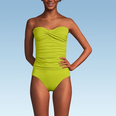 Lands' End Women's Bandeau Tankini Swimsuit Top