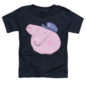 Toddler Boys' Peppa Pig Grandpa Pig Face T-Shirt - 1 of 4