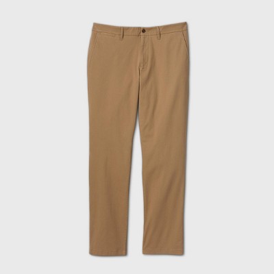 Men's Big & Tall Straight Fit Chino Pants - Goodfellow & Co™ Tan 46x32