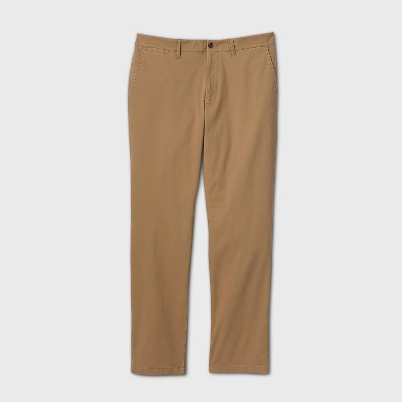 Men's Big & Tall Straight Fit Chino Pants - Goodfellow & Co™ Sculptural Tan 48x36
