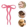 Unique Bargains Women's Bow Wave Chignon Pin 1 Pc - 3 of 4