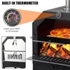 Outdoor Pizza Oven Wood Fired Pizza Oven Portable Patio Ovens Included Pizza Stone - 3 of 4