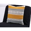 16.5"x16.5" Sullivan Bar Throw Pillow Natural/Gold - Pillow Perfect: Embroidered, Indoor Cushion, Weather-Resistant - 4 of 4