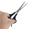 Unique Bargains Plastic Handle Thinning Shear Single Teeth Hair Scissors Black 1 Pc - 3 of 4