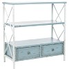 Chandra Console Table - Blue/White - Safavieh - image 2 of 3