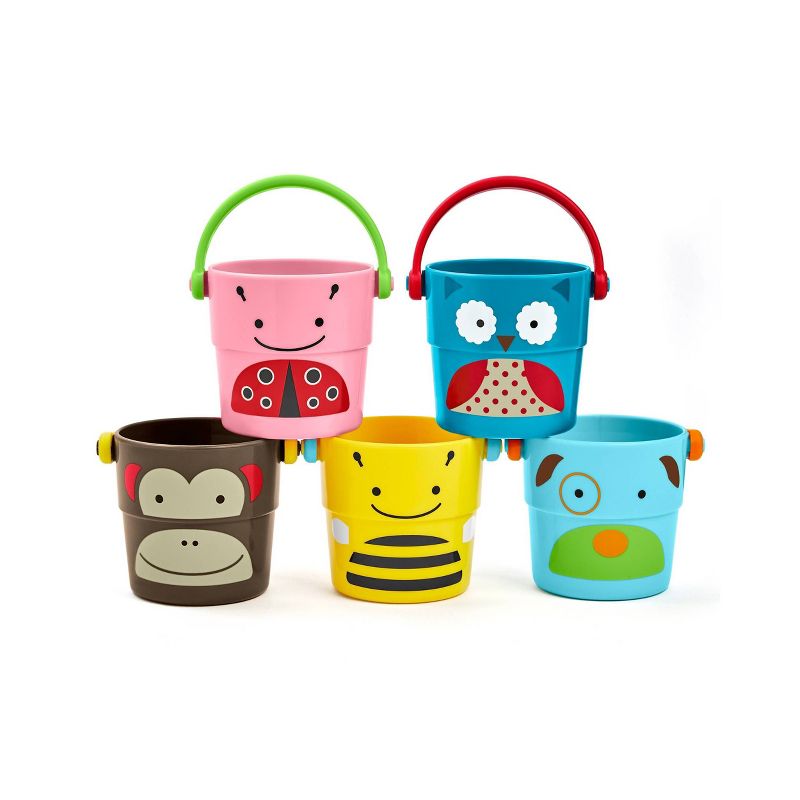 Skip Hop Stack Pour Buckets Bath Toy - 5pc, 1 of 11