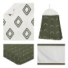 Sweet Jojo Designs Gender Neutral Unisex Baby Crib Bedding Set - Diamond Tuft Hunter Green Ivory Off White 4pc - 2 of 4