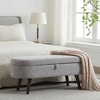 NicBex Modern 43.8" Storage Bench Boucle Accent Stool with Cushioned Top for Entryway and Living Room - 3 of 4