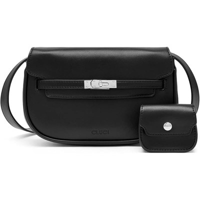 Small Crossbody Purse for Women Compact Vegan Leather Purse with Multi Pockets Shoulder Handbags for Travel
