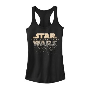 Juniors Womens Star Wars The Last Jedi Lights Racerback Tank Top - 1 of 4