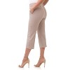 Rekucci Women's EcoCosy Comfort Classic Chic Cropped Capri Pant - 2 of 4