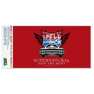 Supernatural To Hell And Back Automotive Bumper Sticker - 1 of 4
