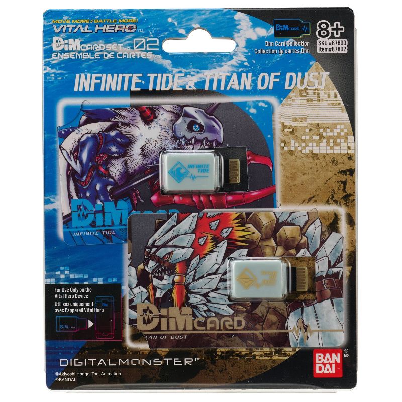 Digimon Vital Hero DIM Card - Infinite Tide &#38; Titan of Dust, 1 of 7