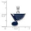 Black Bow Jewelry Sterling Silver St. Louis Blues NHL Small Pendant - 2 of 3