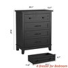 4 Dresser for Bedroom, 34.8 in Tall Vertical Drawer Dresser with Large Storage, Freestanding Wooden Closet Chest for Bedroom, Living Room - 2 of 4