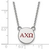 Black Bow Jewelry Sterling Silver Alpha Chi Omega Greek Life Necklace 18 Inch - 2 of 4