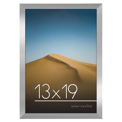 Americanflat 13x19 Picture Frame in Silver - Composite Wood with Shatter Resistant Glass