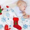 DSANE Christmas Socks Pattern Christmas Throw Blanket Soft Fleece Christmas Blanket Cozy Flannel Throw for Couch Bed - 4 of 4